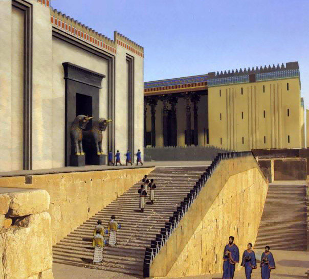 Art - The Grand Entry - Persepolitan stairway