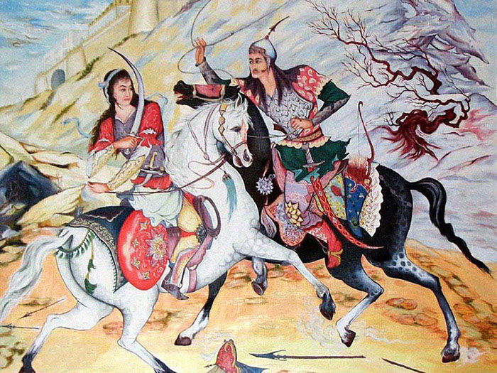 Art - Legend of Gordafarid from Shahnameh